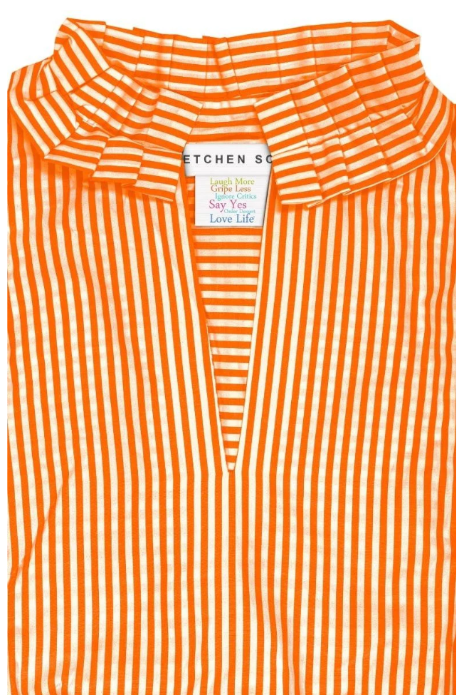 Wash & Wear Hope Dress in Orange by Gretchen Scott