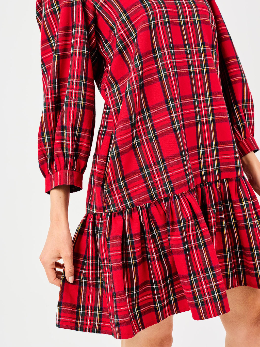 Naomi Red Plaid Dress