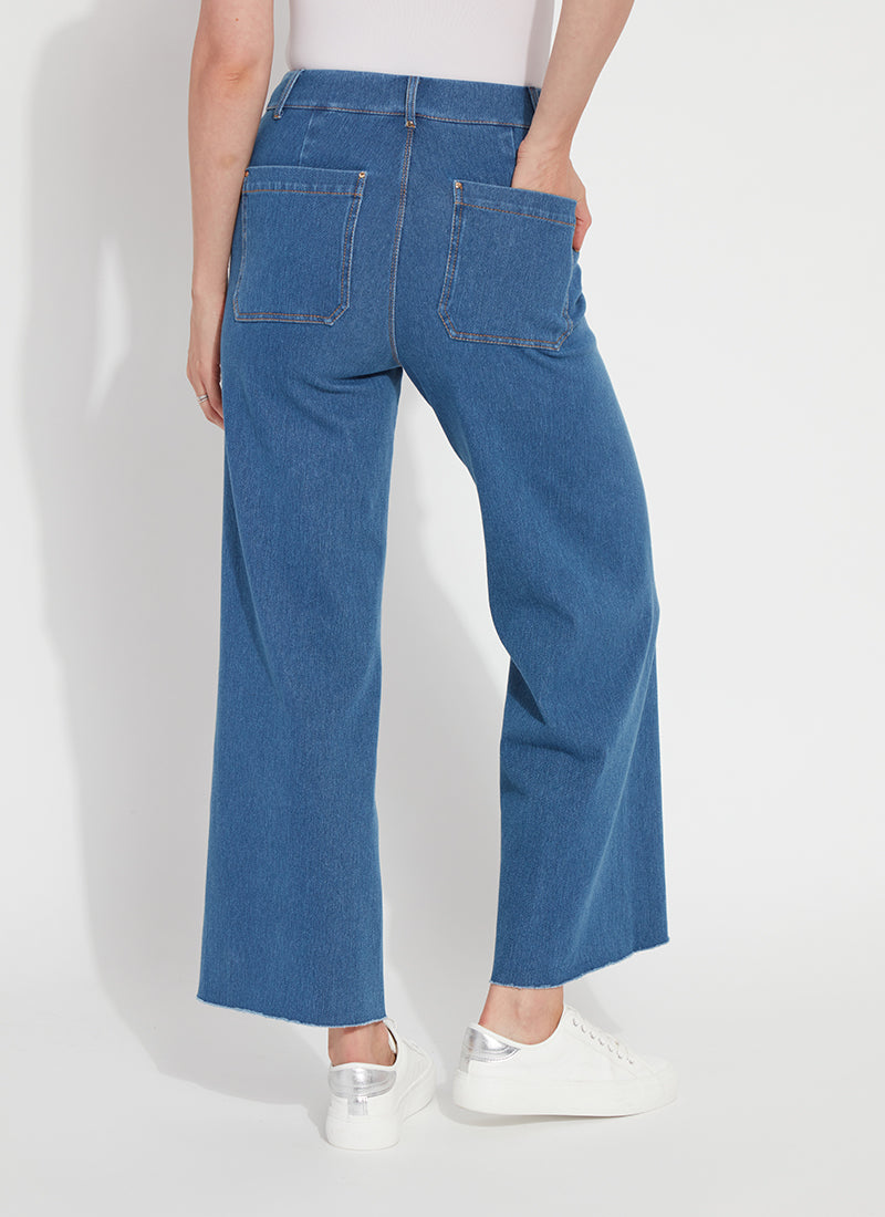 Erin Wide Leg Denim in Mid Wash