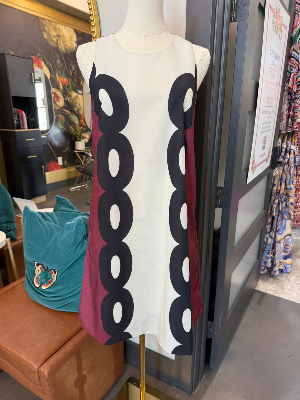 Maroon Sheath Dress