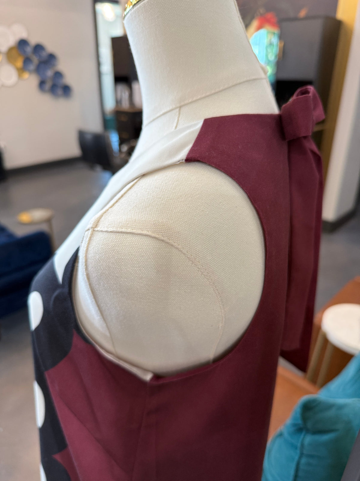 Maroon Sheath Dress