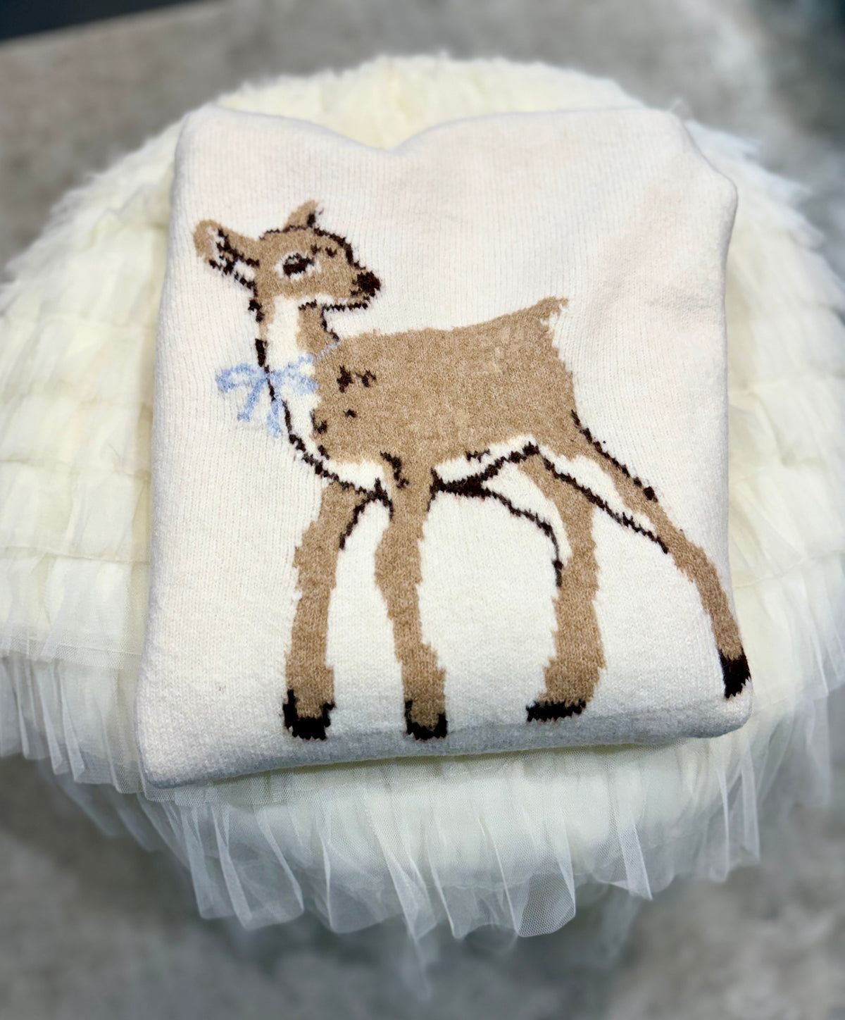 Fawn Sweater in Cream