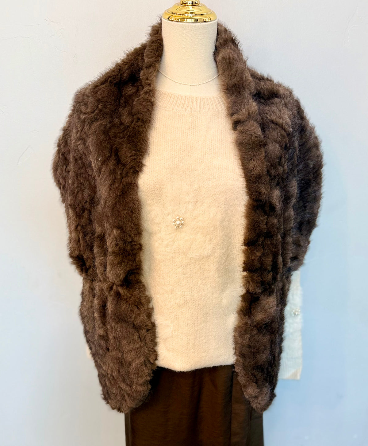 Faux Mink Wrap