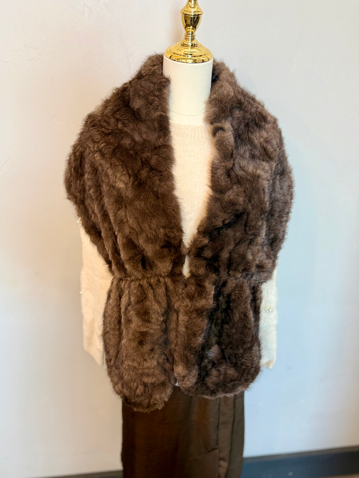 Faux Mink Wrap