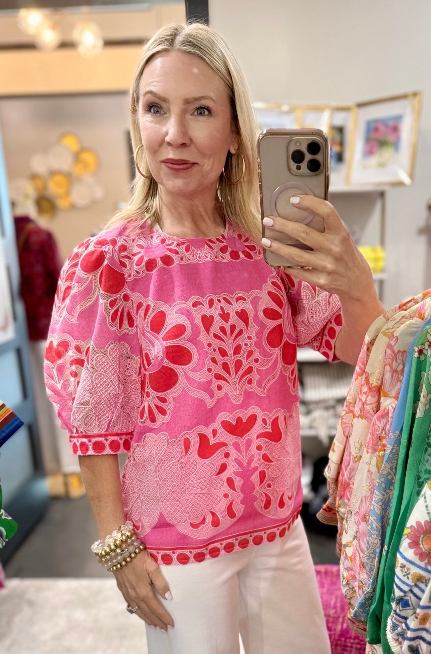 Pink Petal Lace Top