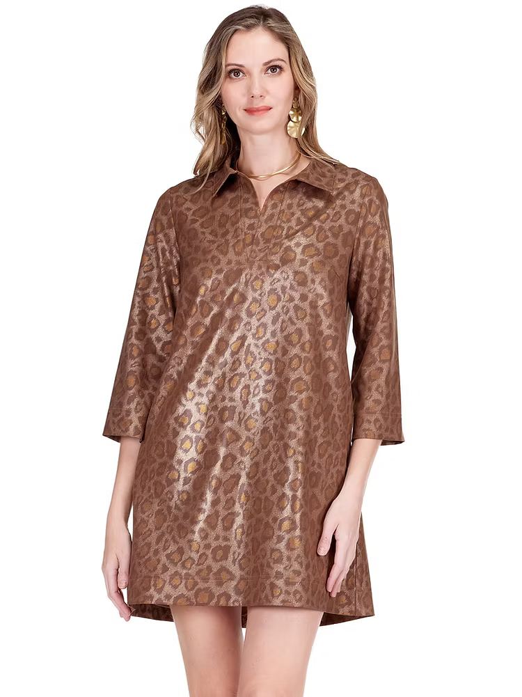 Golden Leopard Dress