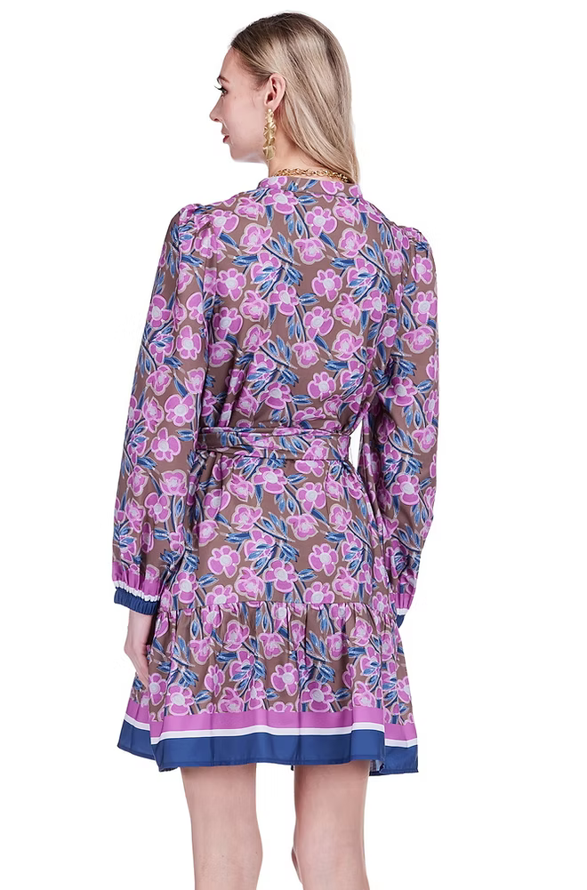 Rosewood Ruffle Hem Dress