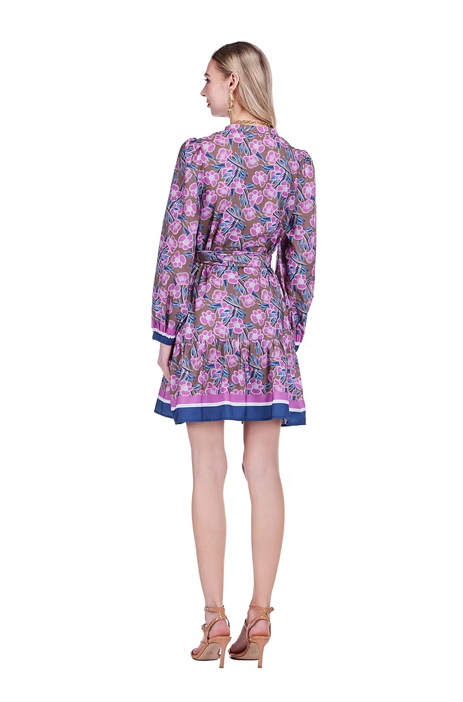 Rosewood Ruffle Hem Dress