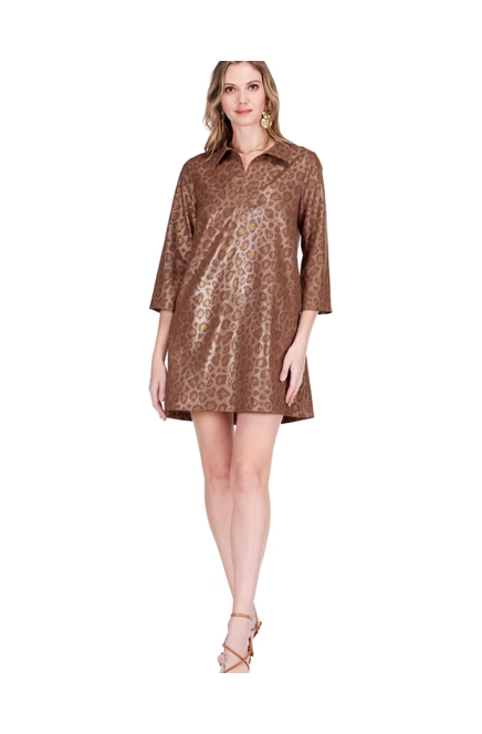 Golden Leopard Dress