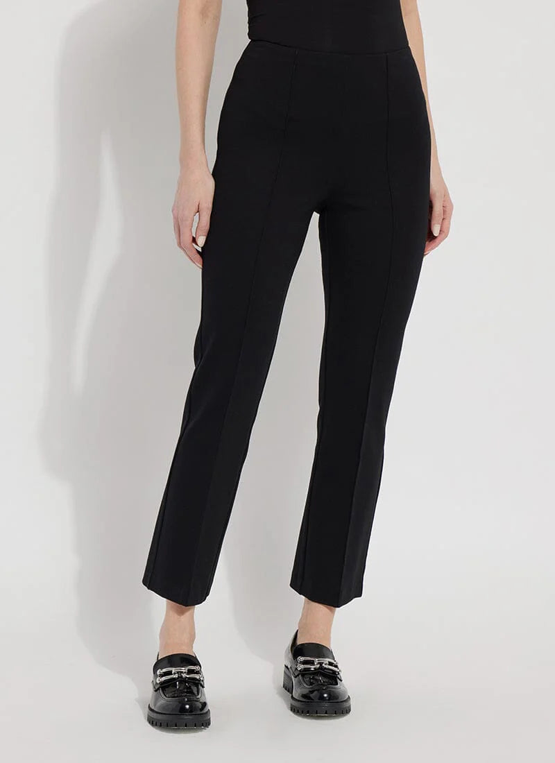 Ankle Elysse Ponte Pant in Black