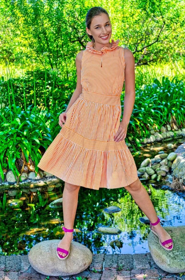 Wash & Wear Hope Dress in Orange by Gretchen Scott