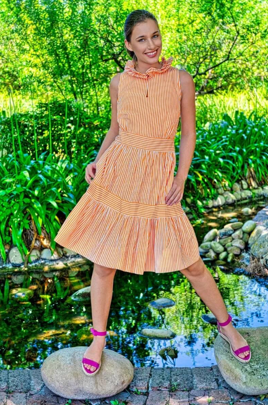 Wash & Wear Hope Dress in Orange by Gretchen Scott