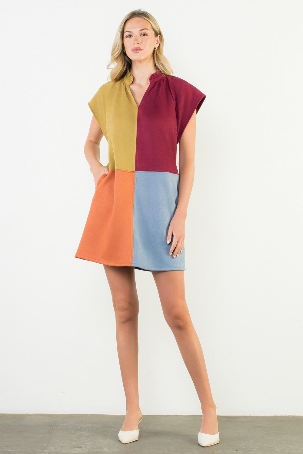 Fall Colorblock Dress